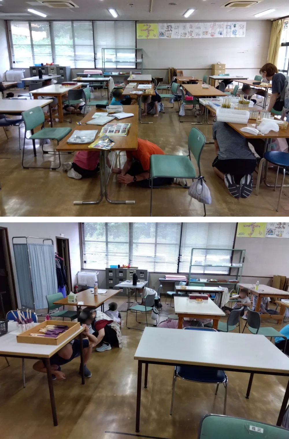 地震を想定した避難訓練を実施しました（ワークジョイまつどセンター）_1