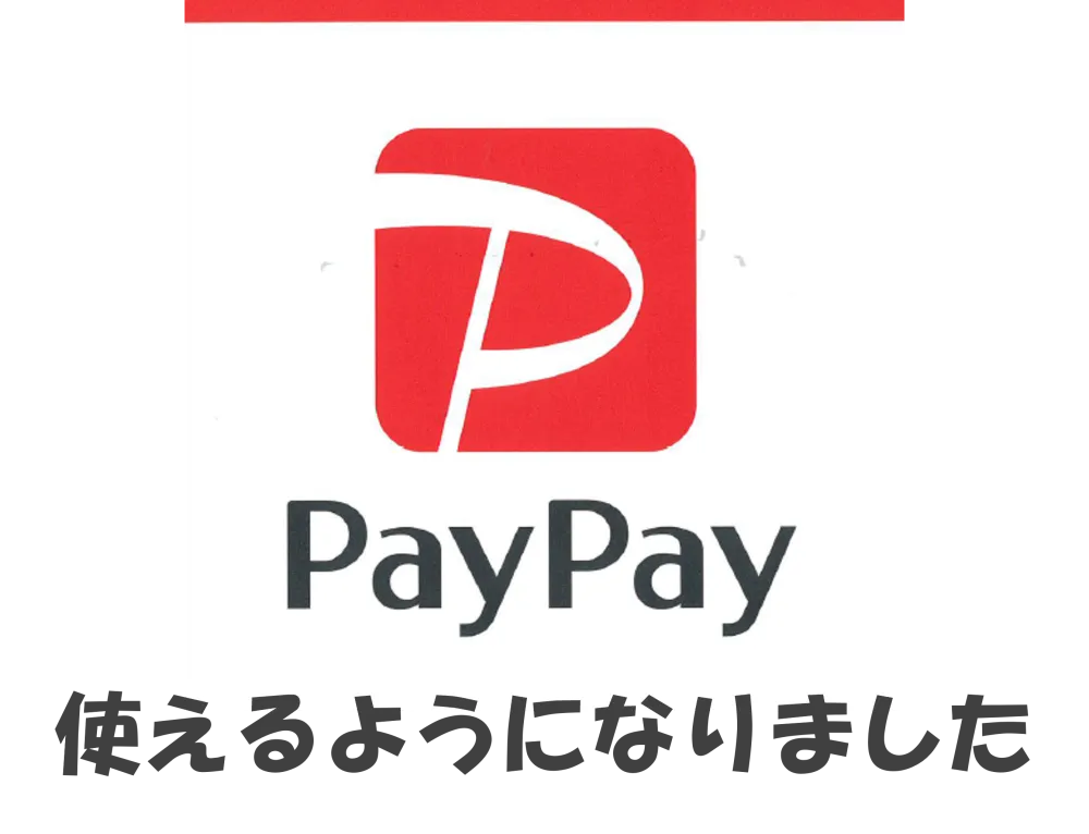 PayPay開始しました