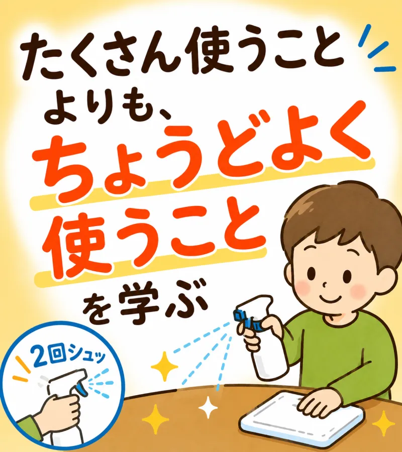 たくさん使うことよりも、「ちょうどよく使うこと」を学ぶ